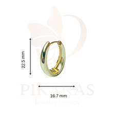 Load image into Gallery viewer, Siena Oval Small Hoop