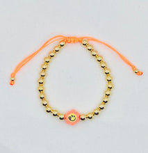 Load image into Gallery viewer, Adjustable happy face Bracelet