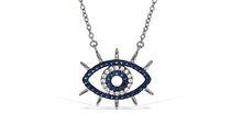 Load image into Gallery viewer, Modern Evil Eye Necklace