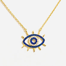 Load image into Gallery viewer, Modern Evil Eye Necklace