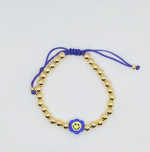 Load image into Gallery viewer, Adjustable happy face Bracelet