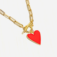 Load image into Gallery viewer, Lory Heart Enamel Necklace