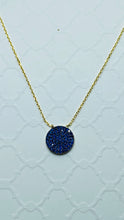 Load image into Gallery viewer, Sapphire Pave Disc Necklace