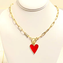 Load image into Gallery viewer, Lory Heart Enamel Necklace