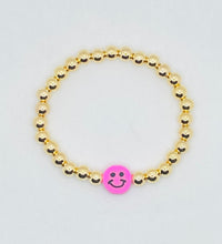 Load image into Gallery viewer, Happy face stretch bracelet