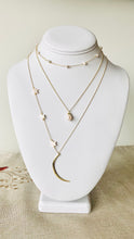 Load image into Gallery viewer, Crescent Moon and Star Necklace