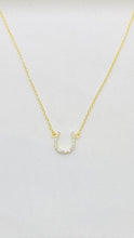 Load image into Gallery viewer, Mini Horseshoe Necklace
