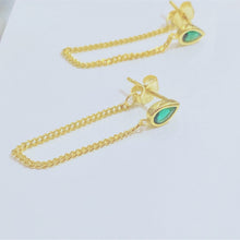 Load image into Gallery viewer, Sheila Stud Chain Earrings