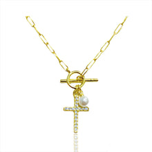 Load image into Gallery viewer, Alis Cross Necklace