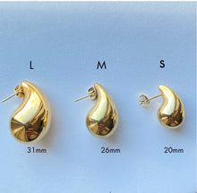 Load image into Gallery viewer, Love teardrop Dome Earring
