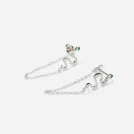 Snake Chain Stud Earring
