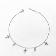 Cross Charm Anklets