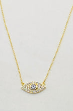 Load image into Gallery viewer, Evil Eye CZ necklace
