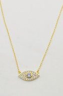 Evil Eye CZ necklace
