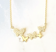 Multi Butterfly Necklace
